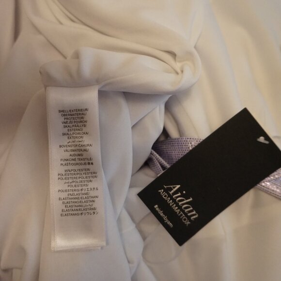 New Aidan Mattox Silver One Shoulder Formal Gown Size 2 - Picture 10 of 12